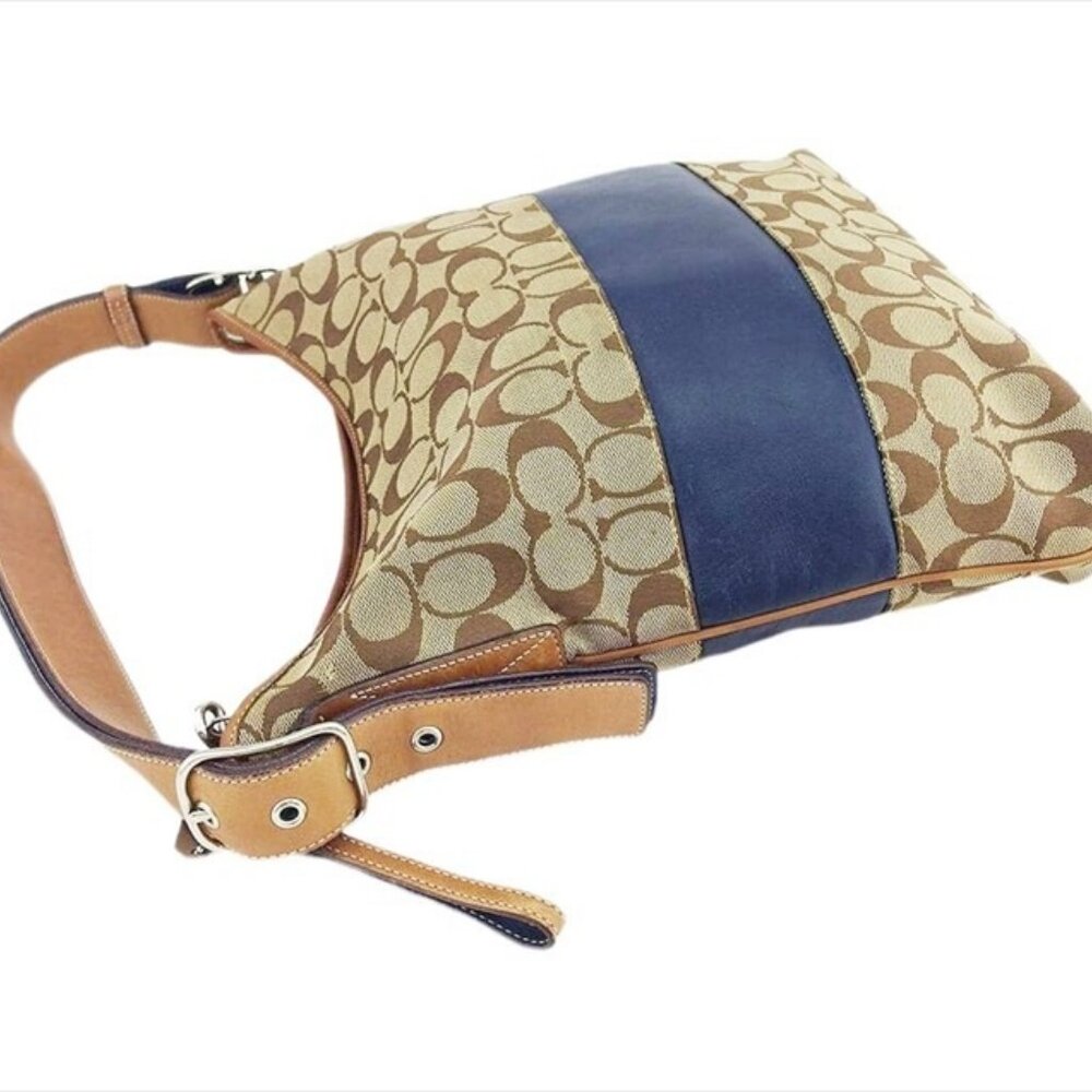 COACH 2WAY Shoulder Bag Signature Authentic Used C4461 - Picture 3 of 8